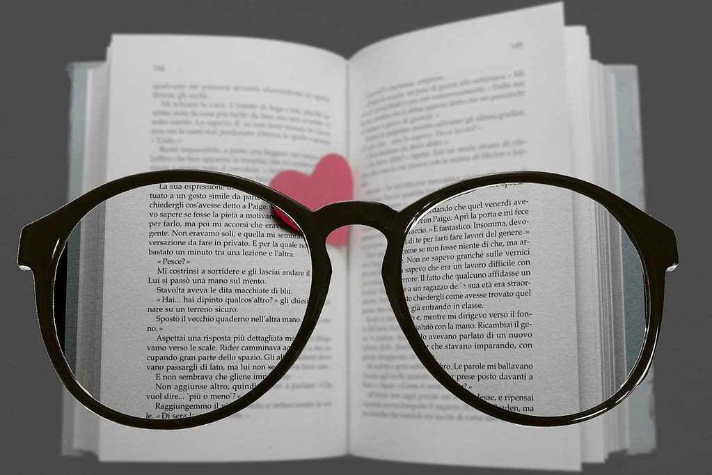 Dalekowzroczność wymusza na niektórych osobach używanie okularów do czytania i pracy.